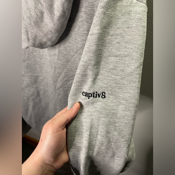 NWT Alo Yoga Men’s Gray Everday Full Zip Hoodie Hooded Sweatshirt - Picture 7 of 10